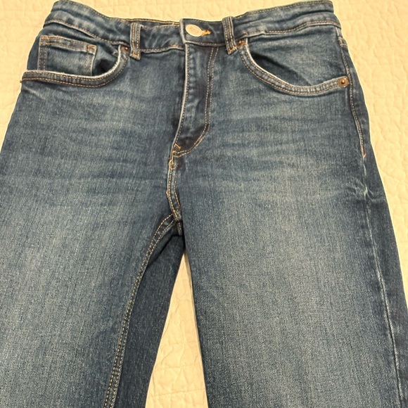 Classic Blue Denim Jeans Zara. Flare. - Picture 1 of 5